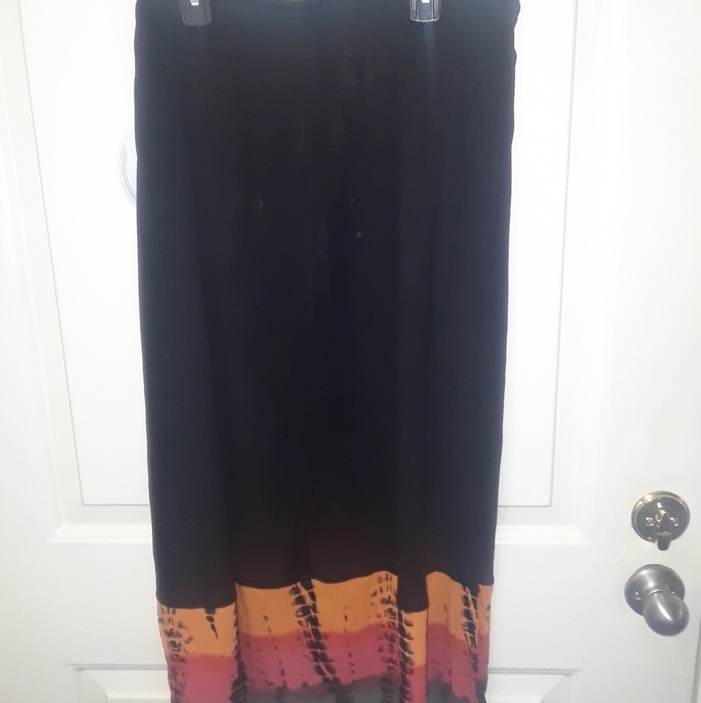 NEW WITH TAGS black and tie dye skirt
